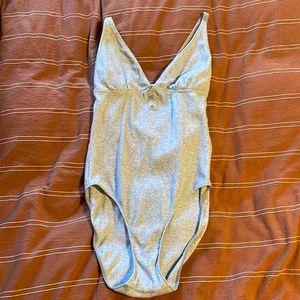 Grey aiere bodysuit
